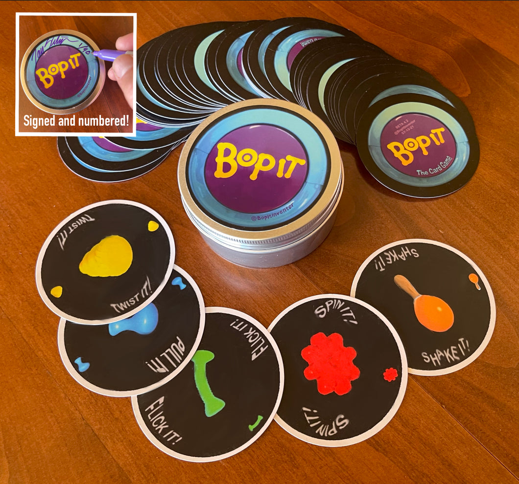 Bop It: The Card Game - Collectible Signed Prototype