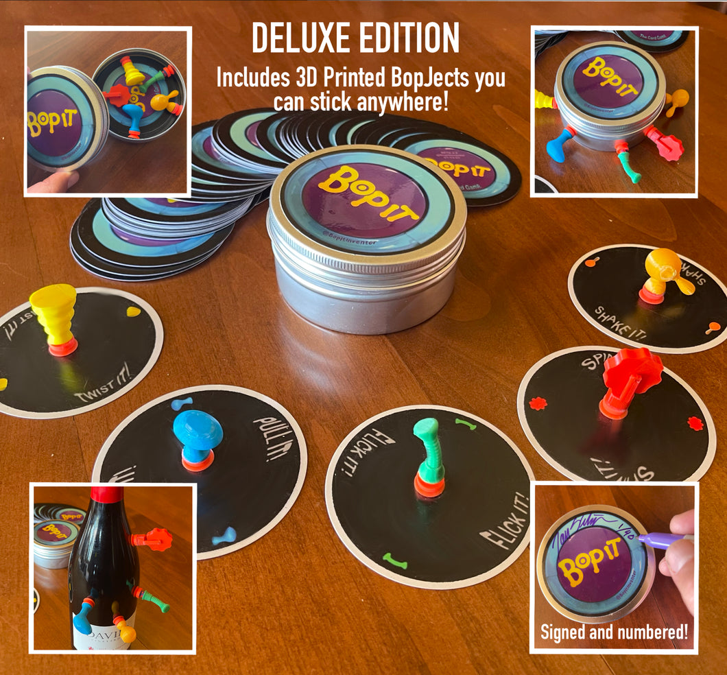 Bop It: The Card Game DELUXE EDITION  with BopJects - Collectible Signed Prototype