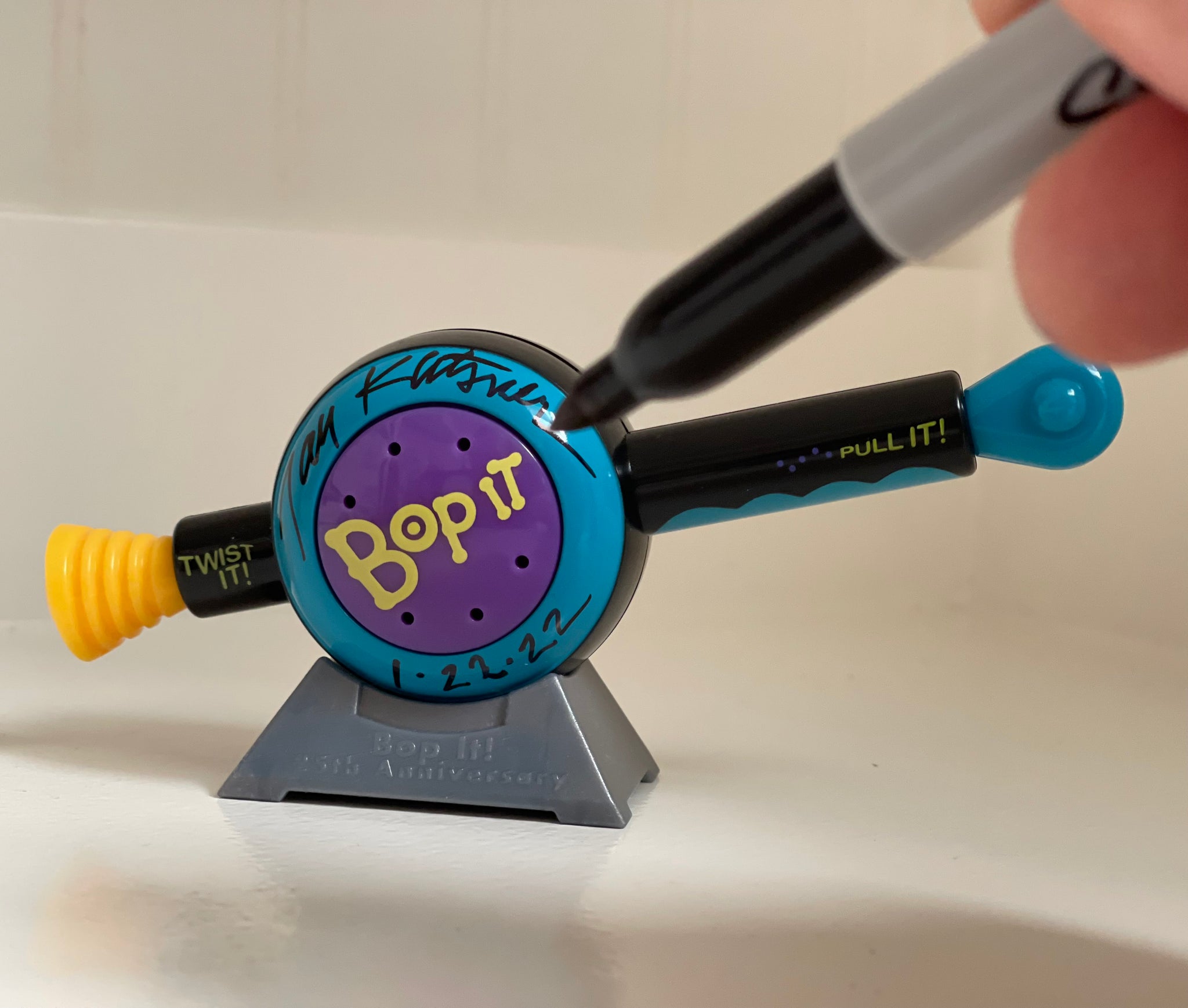 World's Smallest Bop It - Signed by the inventor! – Bop It For Good